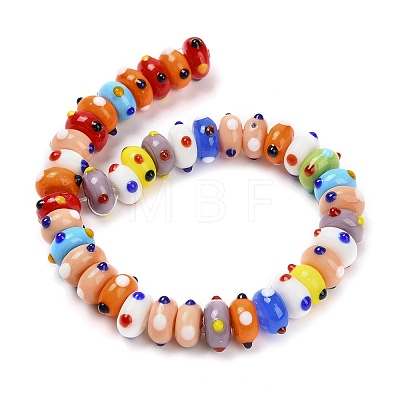Handmade Lampwork Bumpy Beads LAMP-Z015-02-1
