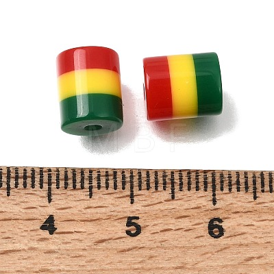 Opaque Stripe Resin Beads RE-CBA0A57-13B-1