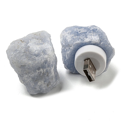 Nuggets Natural Aquamarine USB Night Light G-Q170-02E-1