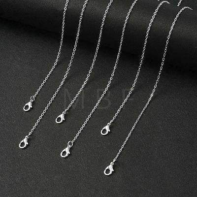 Iron Cable Chain Necklace Making MAK-YW0001-13-1