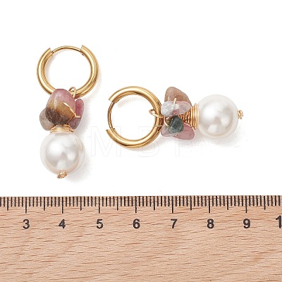 3 Pairs Round 202 Stainless Steel Hoop Earrings EJEW-JE06974-01-1