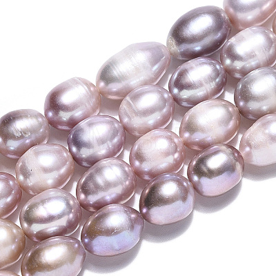 Natural Cultured Freshwater Pearl Beads Strands PEAR-N012-08M-1