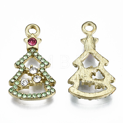 Alloy Colorful Rhinestone Pendants PALLOY-Q441-032-RS-1