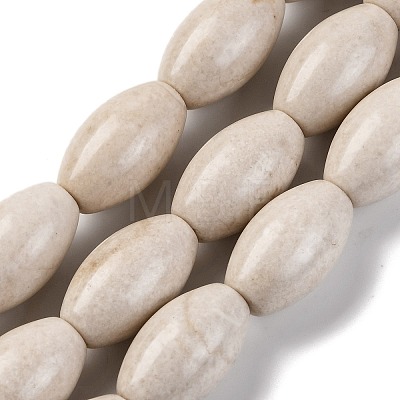 Natural Fossil Beads Strands G-H040-C02-01-1