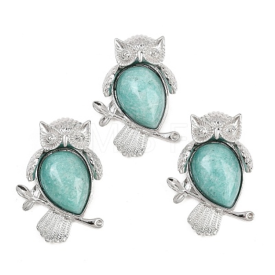 Natural Amazonite Pendants G-A315-03H-P-1