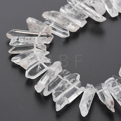 Natural Quartz Crystal Beads Strands G-R435-09F-1