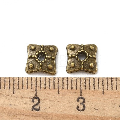 Tibetan Style Alloy Bead Caps TIBE-P003-74AB-1