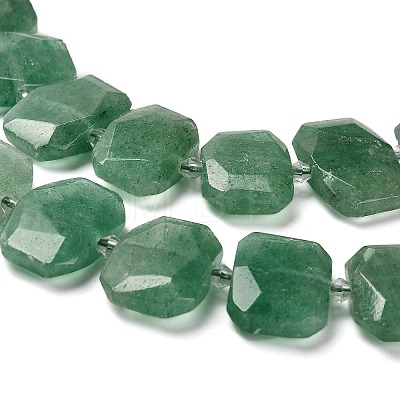 Natural Green Strawberry Quartz Beads Strands G-H078-B12-01-1