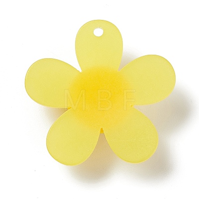 Frosted Translucent Acrylic Pendants OACR-P012-C01-1