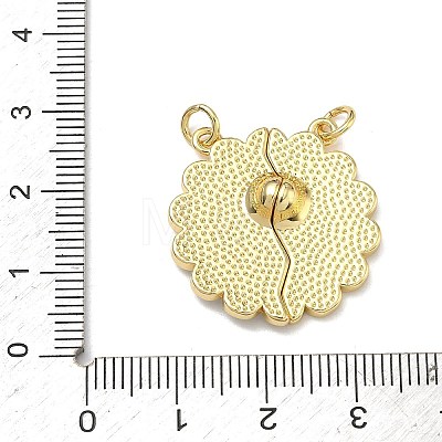 Brass Enamel Pendants KK-A293-22G-1