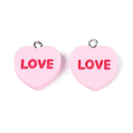 Opaque Resin Pendants RESI-N051-16A-1