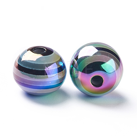 Stripe Resin Beads LS-RESI-B014-01B-08-1