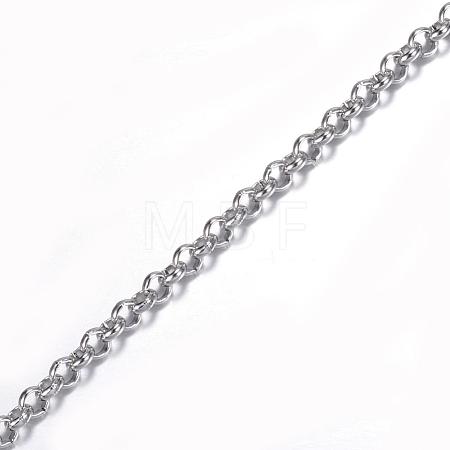 Tarnish Resistant 304 Stainless Steel Rolo Chains CHS-H007-50P-1