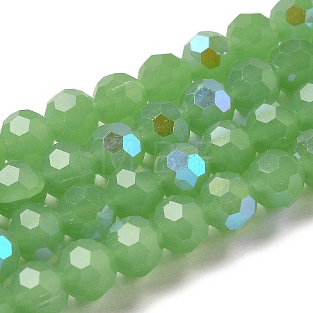 Imitation Jade Glass Beads Strands EGLA-A035-J10mm-L01-1