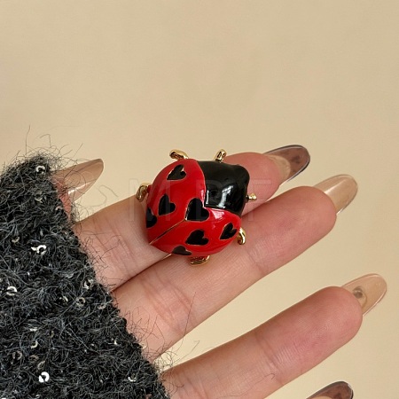 Brass Enamel Finger Rings WG326C4-01-1