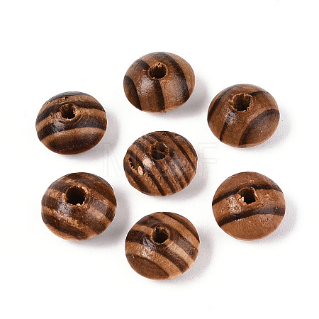 Pine Wood Beads WOOD-N018-01C-1