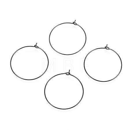 316L Surgical Stainless Steel Hoop Earring Findings X-STAS-D164-01B-1