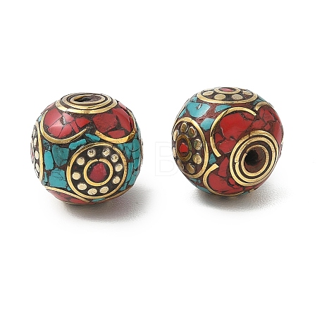 Handmade Tibetan Style Beads KK-Z157-02AG-01-1
