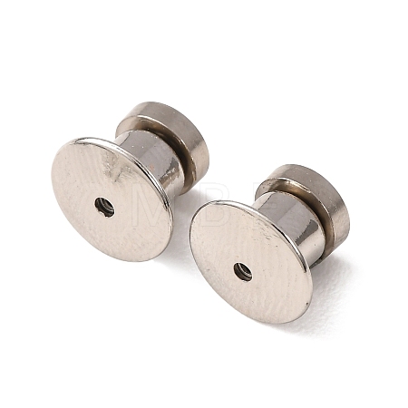 Magnetic Alloy Secure Locking Pin Backs AL-B004-03P-B-1