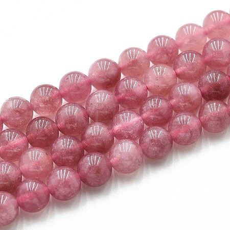 Natural Quartz Beads Strands G-N355-8mm-70-1