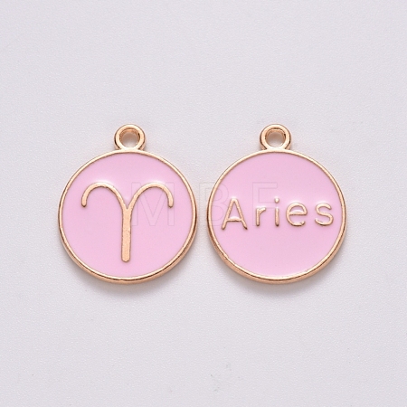 Alloy Enamel Pendants ENAM-S124-01B-09A-1