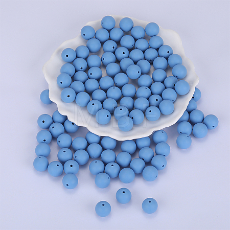 Round Silicone Focal Beads SI-JX0046A-96-1