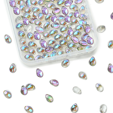 100Pcs Electroplate Glass Beads EGLA-YW0005-27D-1