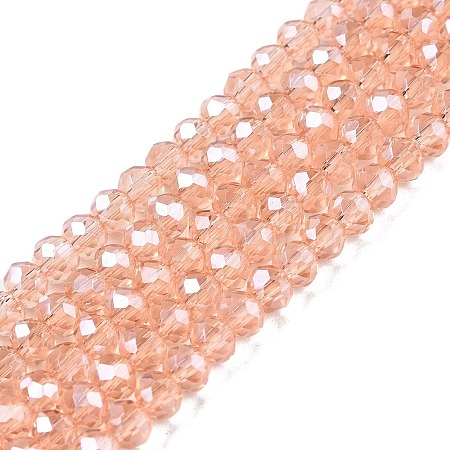 Electroplate Glass Beads Strands EGLA-A044-T3mm-A21-1