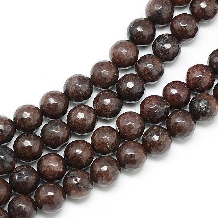 Natural White Jade Bead Strands G-R346-6mm-13-1