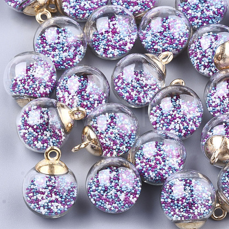 Glass Ball Pendants GLAA-T003-03A-1