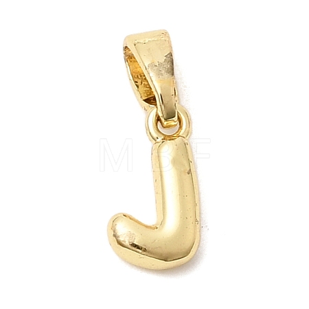 Brass Letter Charms KK-G554-22G-J-1