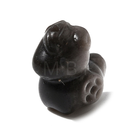 Natural Silver Sheen Obsidian Carved Beads G-L656-A01-01-1
