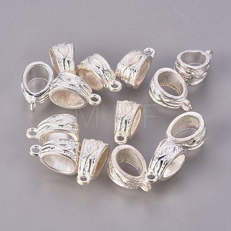 Tibetan Silver Color Plated Tube Bails K08IW022-1