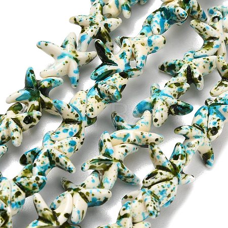 Synthetic Turquoise Beads Strands TURQ-F020-A04-1
