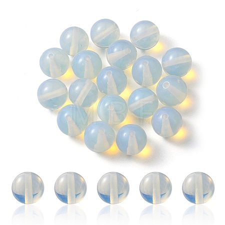 20Pcs Opalite Round Beads G-YW0001-27A-1