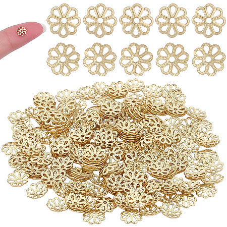 260Pcs 316 Stainless Steel Bead Caps STAS-BBC0010-96-1