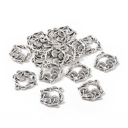 Tibetan Style Alloy Pendants PALLOY-R134-09B-RS-1