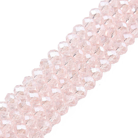 Electroplate Glass Beads Strands EGLA-A034-T6mm-A03-1