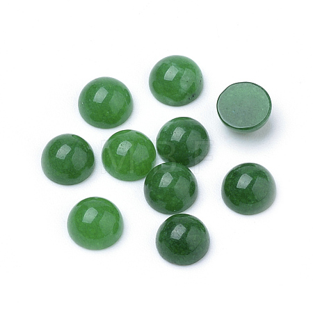 Natural White Jade Cabochons X-G-R416-6mm-08-1