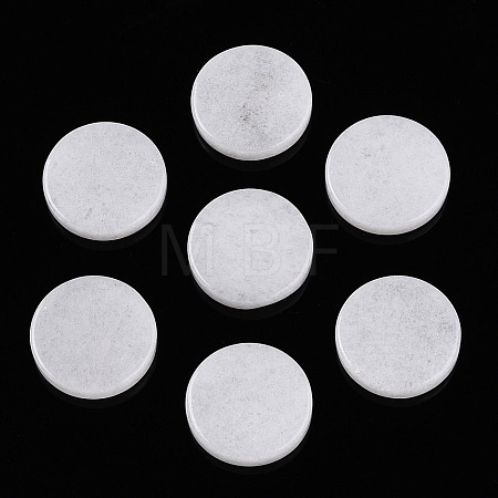 Natural White Jade Cabochons G-T141-33A-1