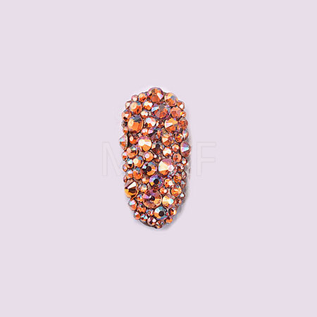 Glass Rhinestone Flat Back Cabochons RGLA-S002-12SS-44-1