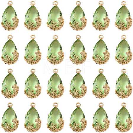 Transparent Glass Pendants GLAA-FZ0001-02J-1