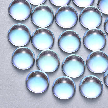 Transparent Glass Cabochons GLAA-S190-013A-B01-1
