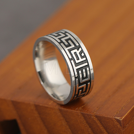 201 Stainless Steel Finger Rings for Men GF3329-5-1