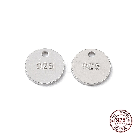 Rhodium Plated 925 Sterling Silver Charms STER-C003-17P-1