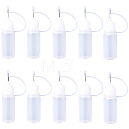 10Pcs Polyethylene(PE) Needle Applicator Tip Bottles TOOL-GF0003-52A-1