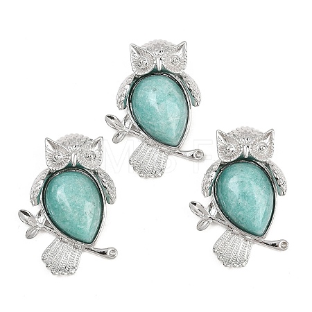 Natural Amazonite Pendants G-A315-03H-P-1