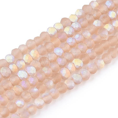 Transparent Glass Beads Strands EGLA-A044-T1mm-MB20-1