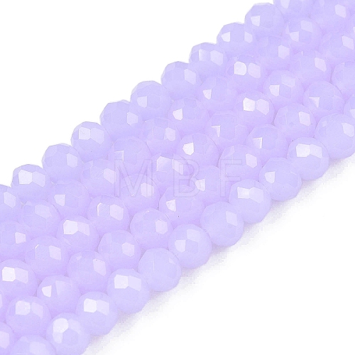 Imitation Jade Glass Beads Strands X-GLAA-T023-4mm-C01-1