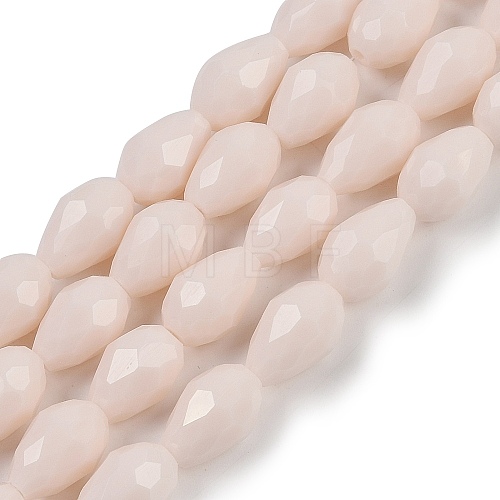 Opaque Solid Color Imitation Jade Beads Strands GLAA-N005-P8mm-D08-1